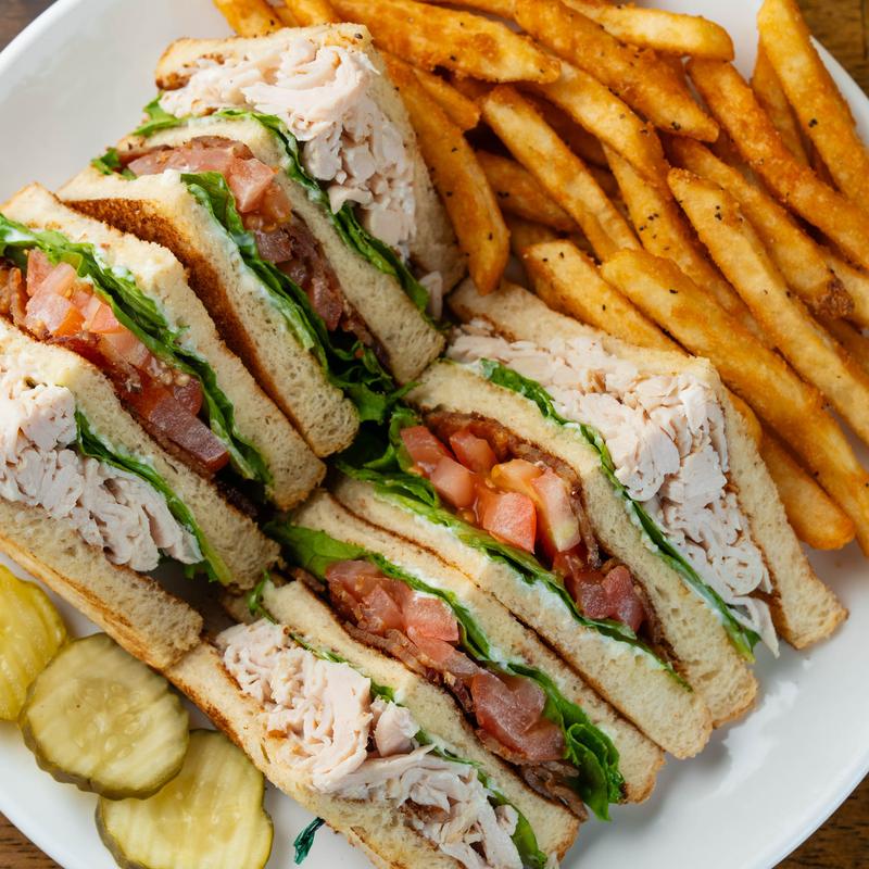 menu item 11 of 13, Turkey Bacon Club Sandwich