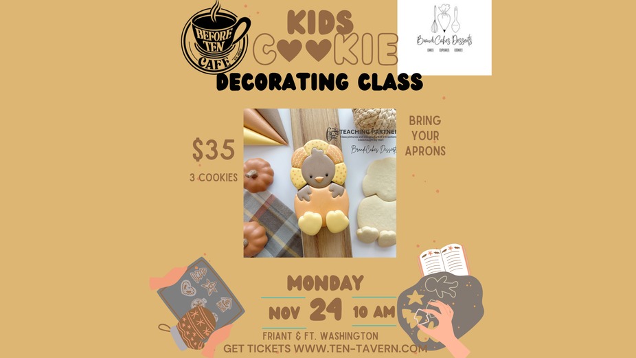 Build A Turkey Kids Cookie Decorating Class event photo