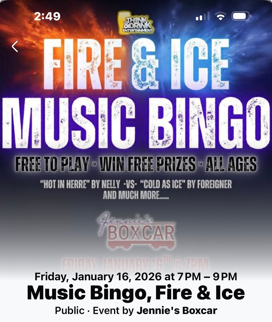 Music Bingo Fire & Ice event photo
