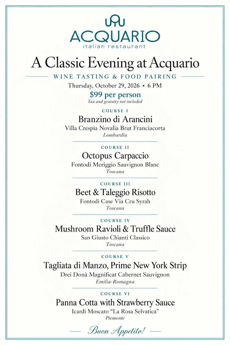 Wine Tasting Dinner event photo