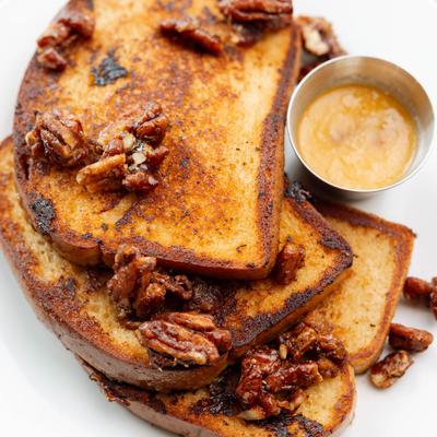 French Toast, with walnuts.