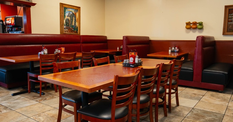 Interior, dining area