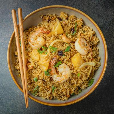 Pineapple Fried Rice, top view