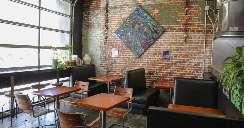 Interior space, seating area