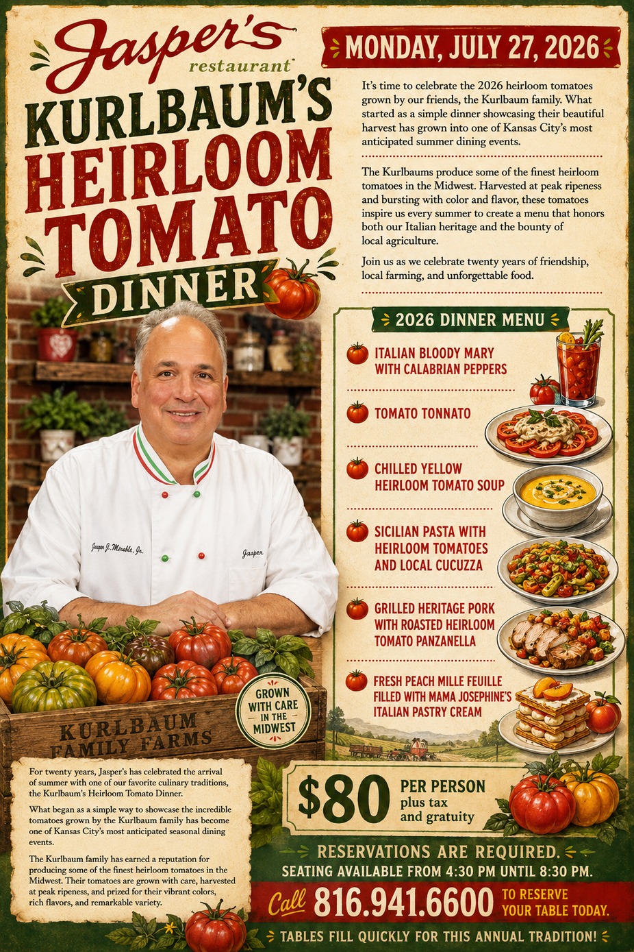 Heirloom Tomato Dinner event photo