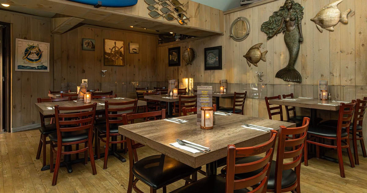 Bar room seating area