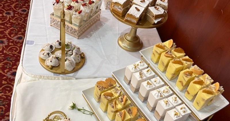 A table with assorted desserts