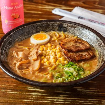 A bowl of Japanese miso ramen served with classic toppings.