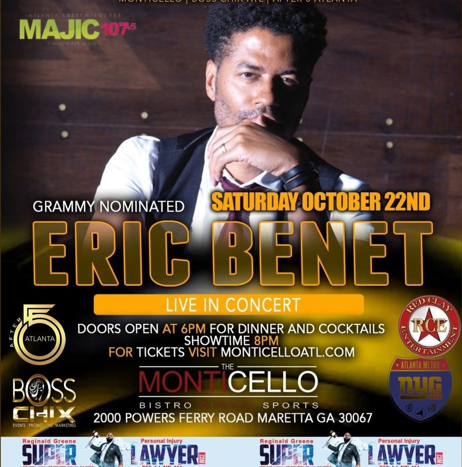 GRAMMY NOMINATED ERIC BENET LIVE IN CONCERT AT 8PM! event photo