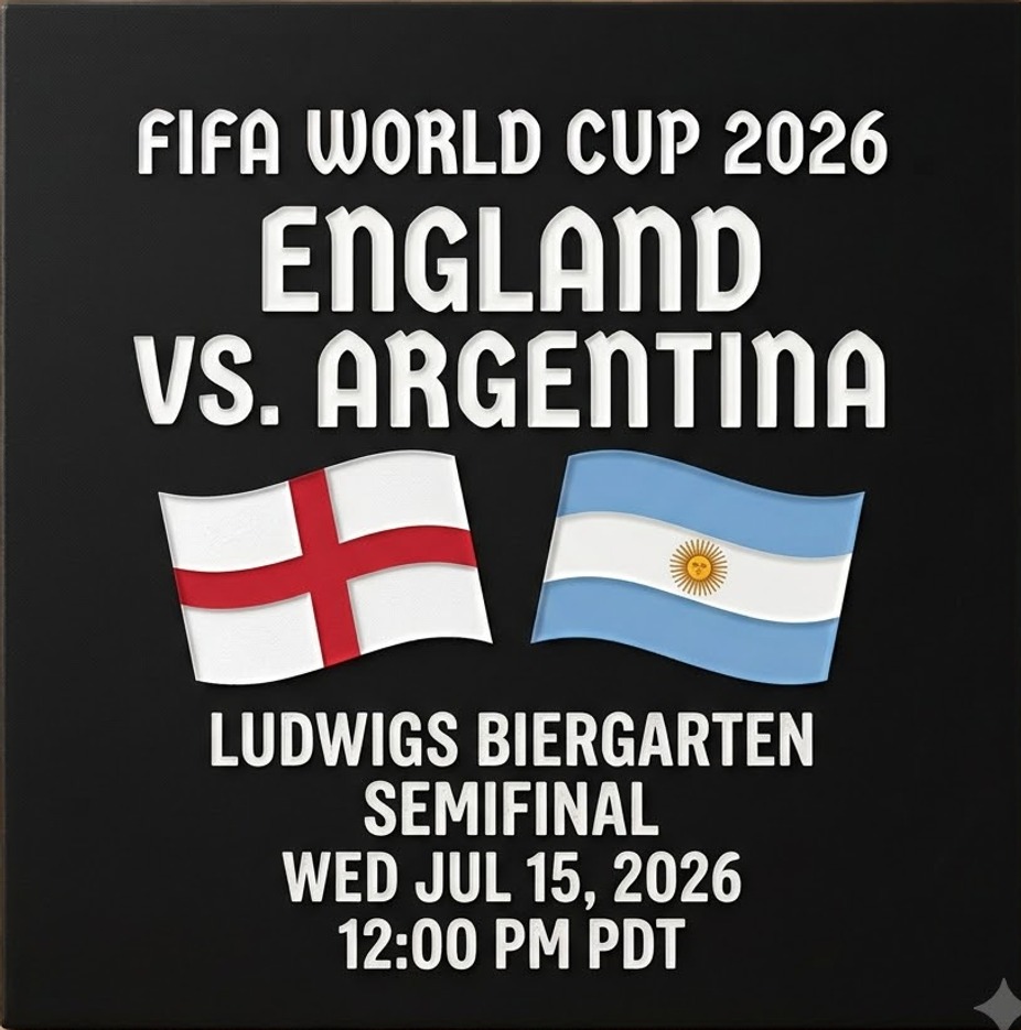 World Cup 2026: England vs Argentina | Semifinal event photo