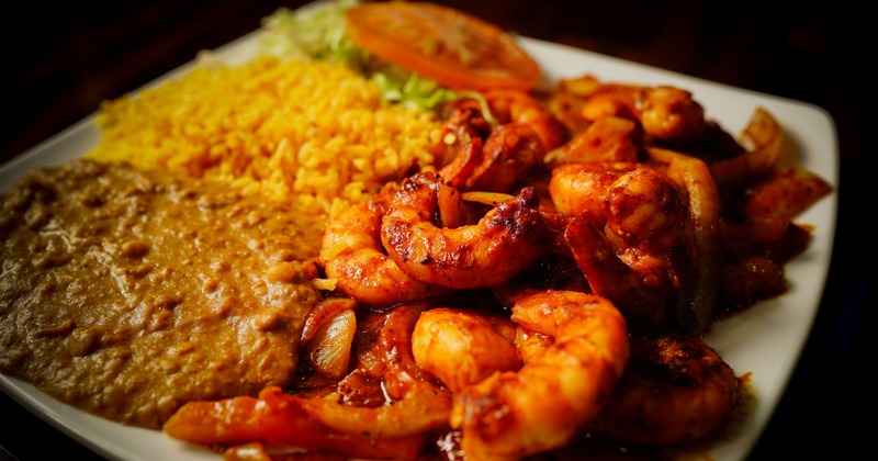 Shrimp with rice