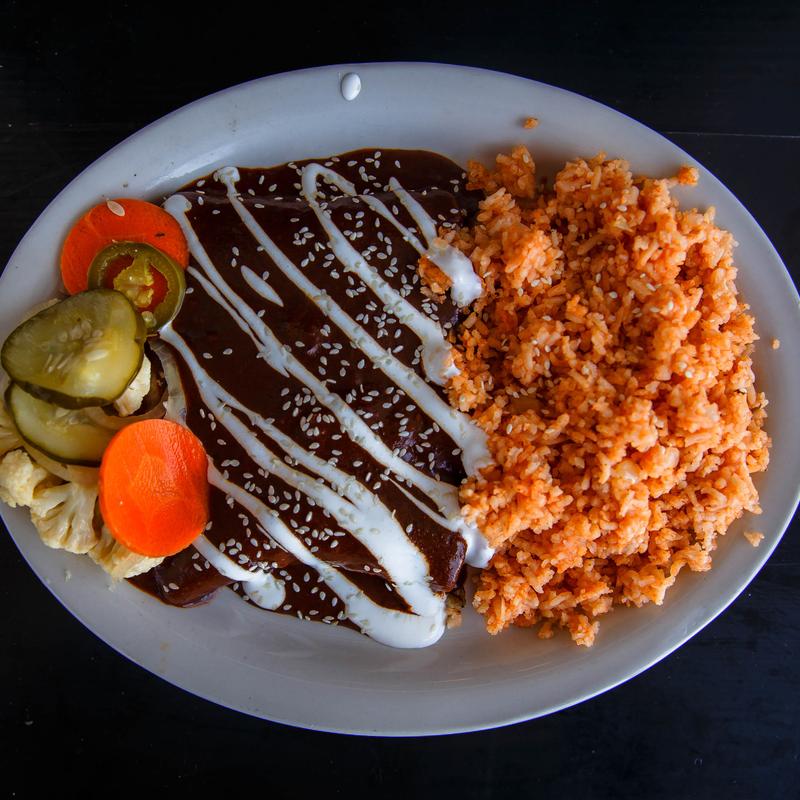 Enchiladas de Mole Rojo photo