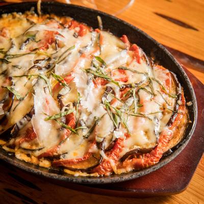 Baked eggplant with Parmesan cheese
