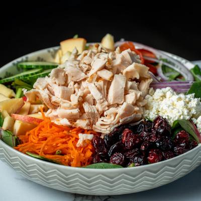 A bowl of cranberry salad.