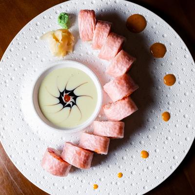 Barbie roll plate, overhead view.