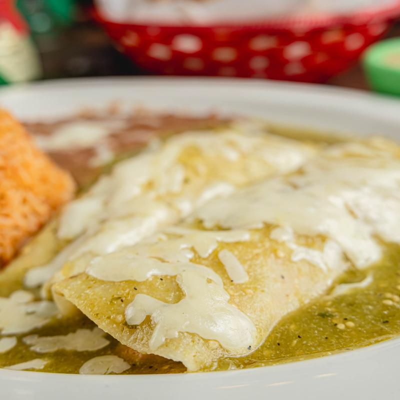 menu item 2 of 11, Tomatillo Enchiladas (Suizas)