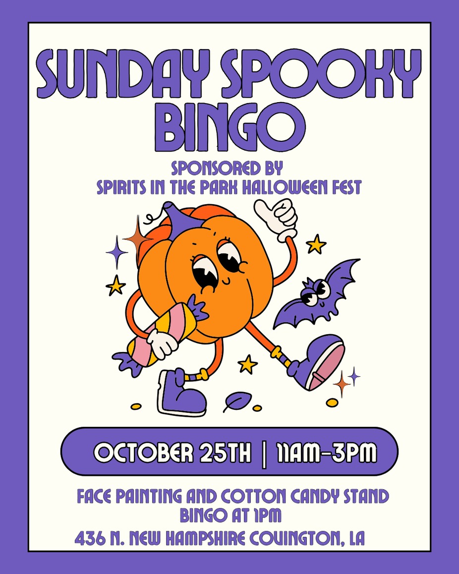 Sunday Spooky Bingo sponsored by Spirits In The Park Halloween Fest event photo
