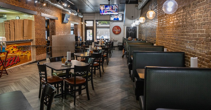 Interior, tables and seats