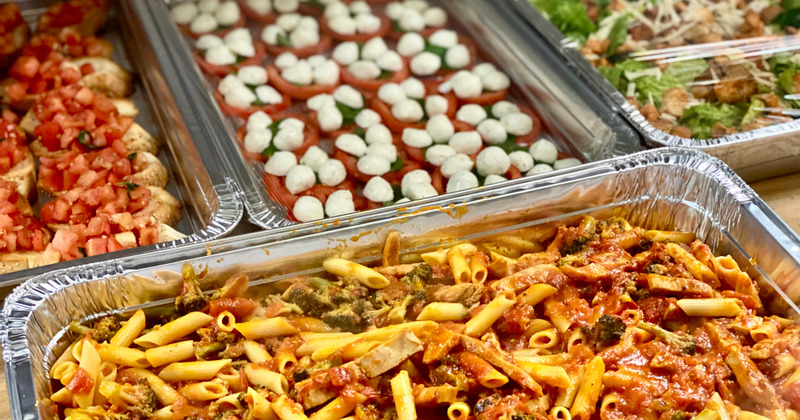 Variety of food displayed