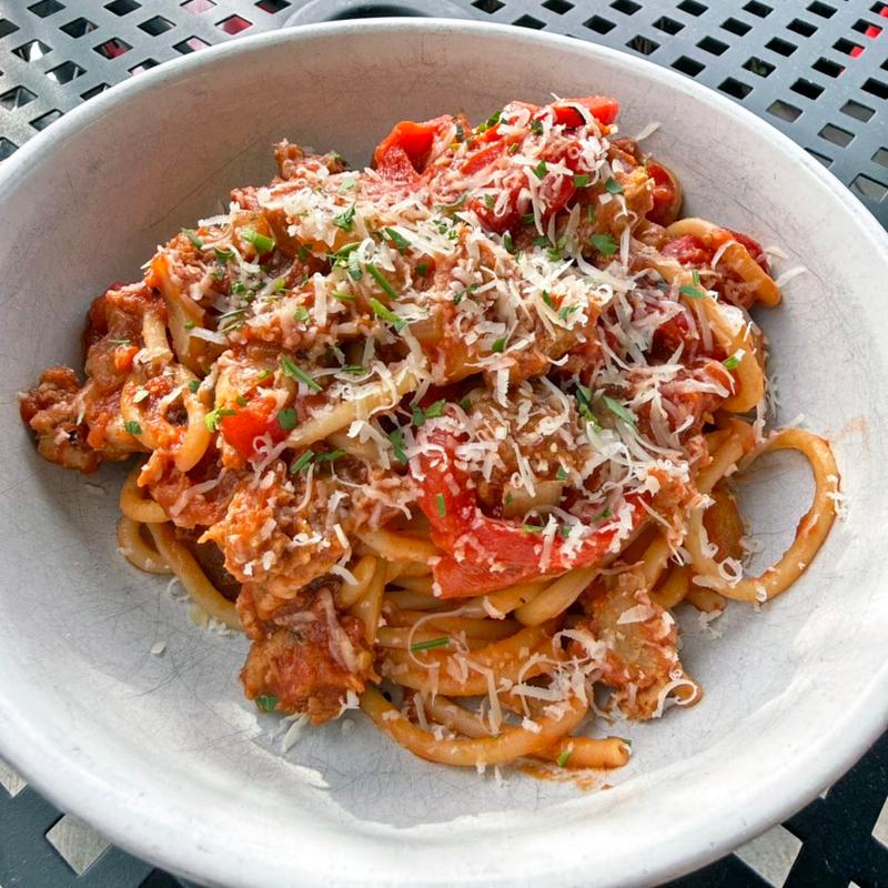 menu item 36 of 159, Sausage bucatini