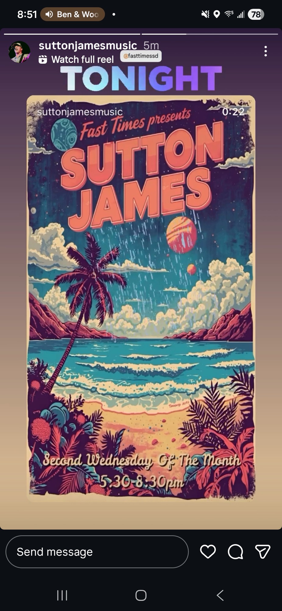 Sutton James - LIVE event photo