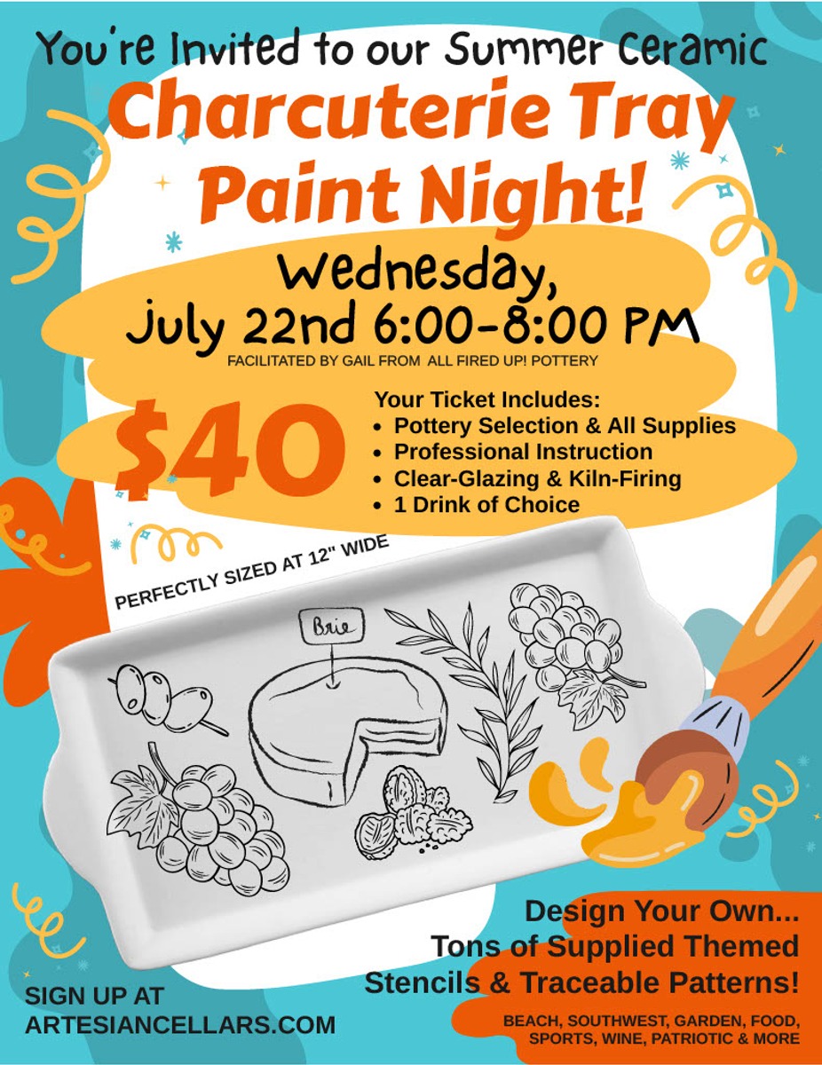 Summer Ceramic Paint Night event photo