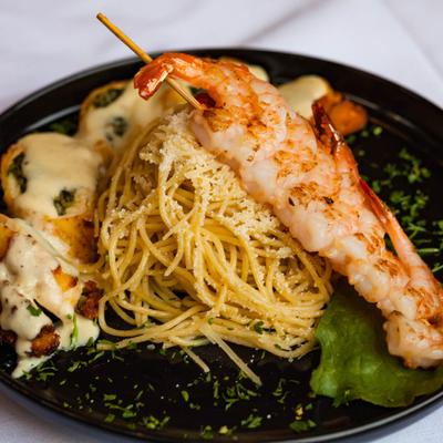 Chicken San Marino & Shrimp.