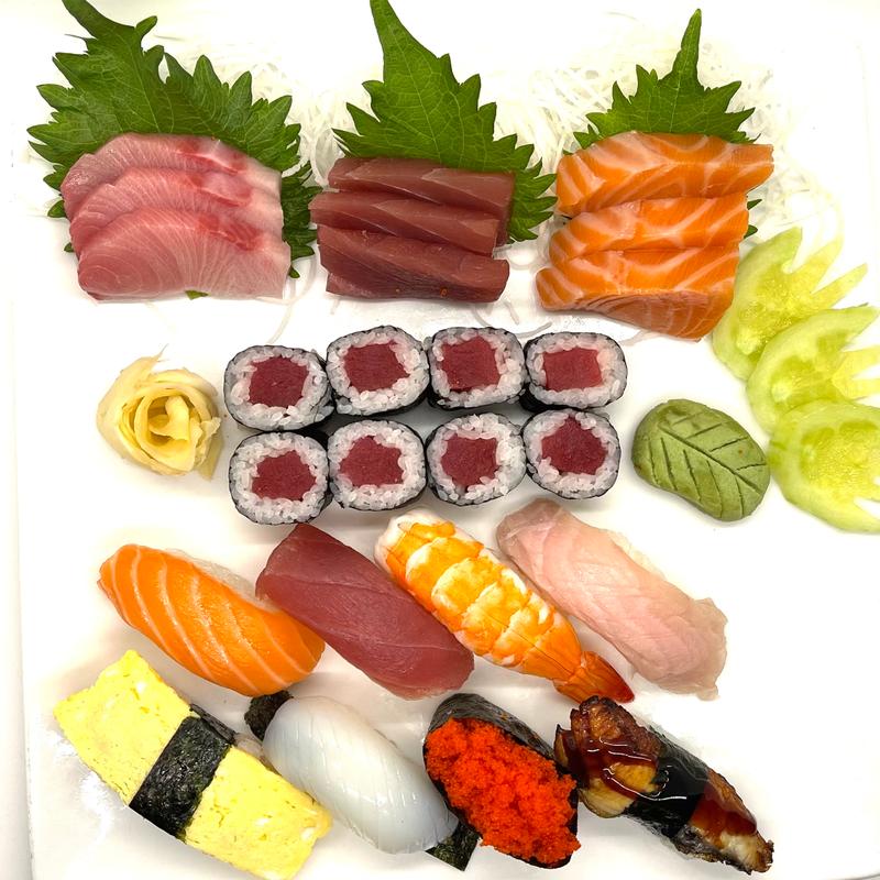 Sushi and Sashimi Assortment photo