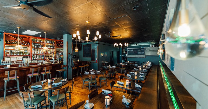 Interior, dining area