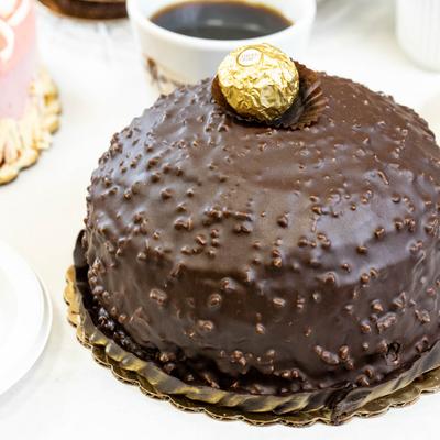 Ferrero Rocher Cake.