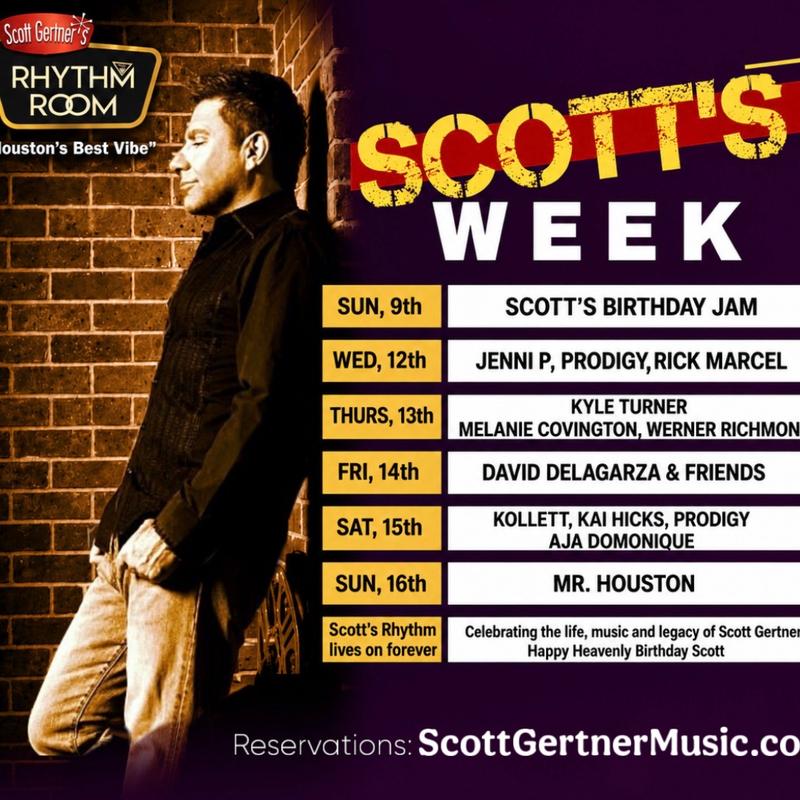 Event image This Week at Scott Gertner's Rhythm Room!