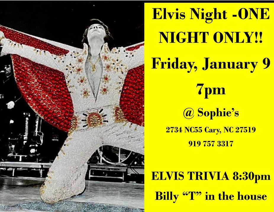 Elvis Night 2026 at Sophie's event photo