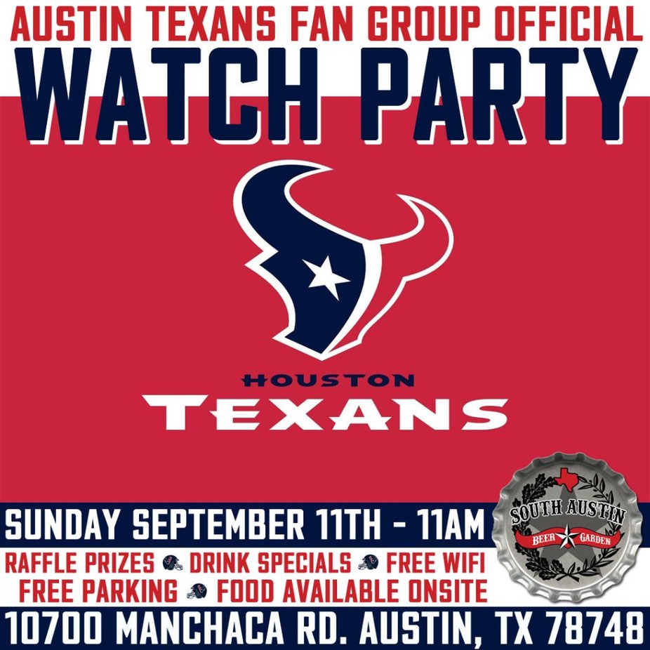 Austin Texans Fan Group Official Watch Party event photo