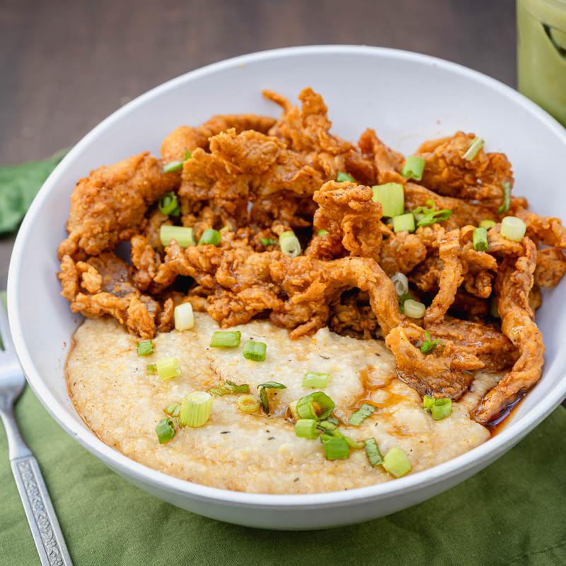 Hot Honey Shrooms & Grits photo