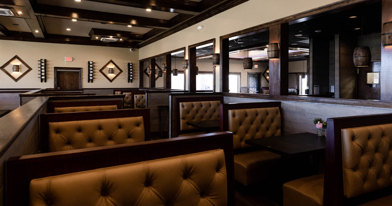 Interior, high back booths