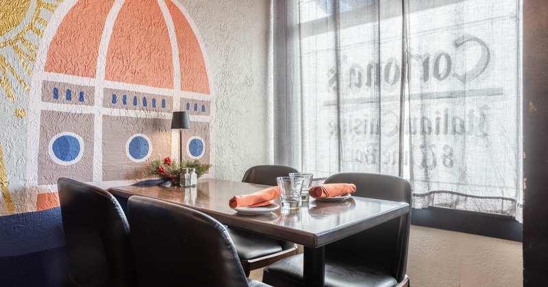 Interior seating space