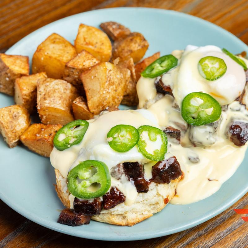 Burnt End Eggs Benny photo