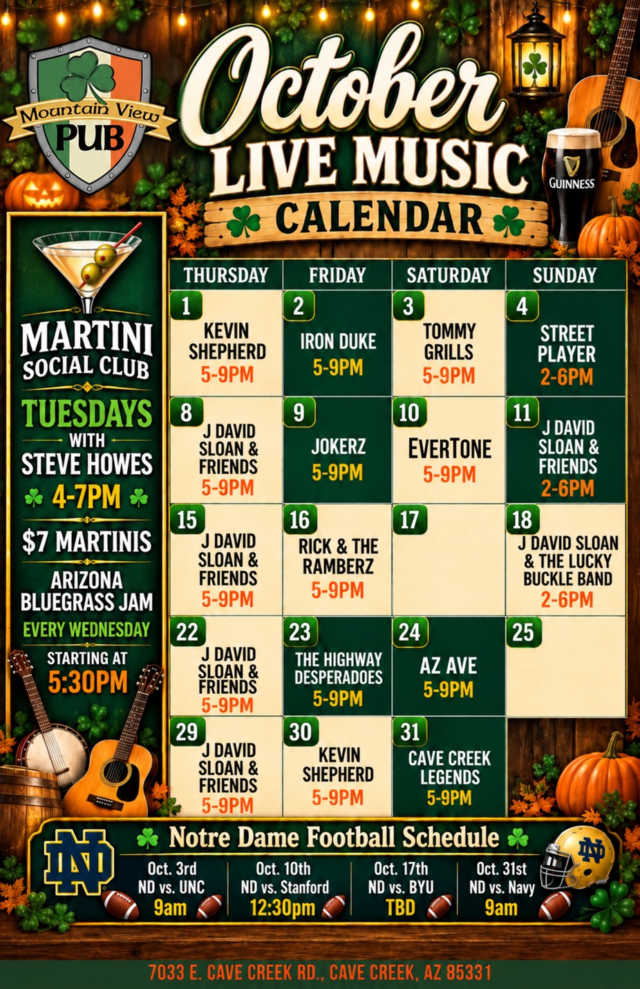 October Live Music event photo