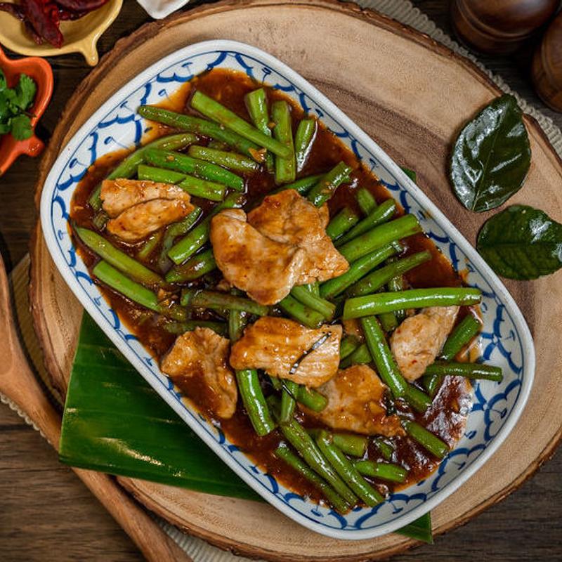 Pad Prik Khing (Spicy Green Beans) photo