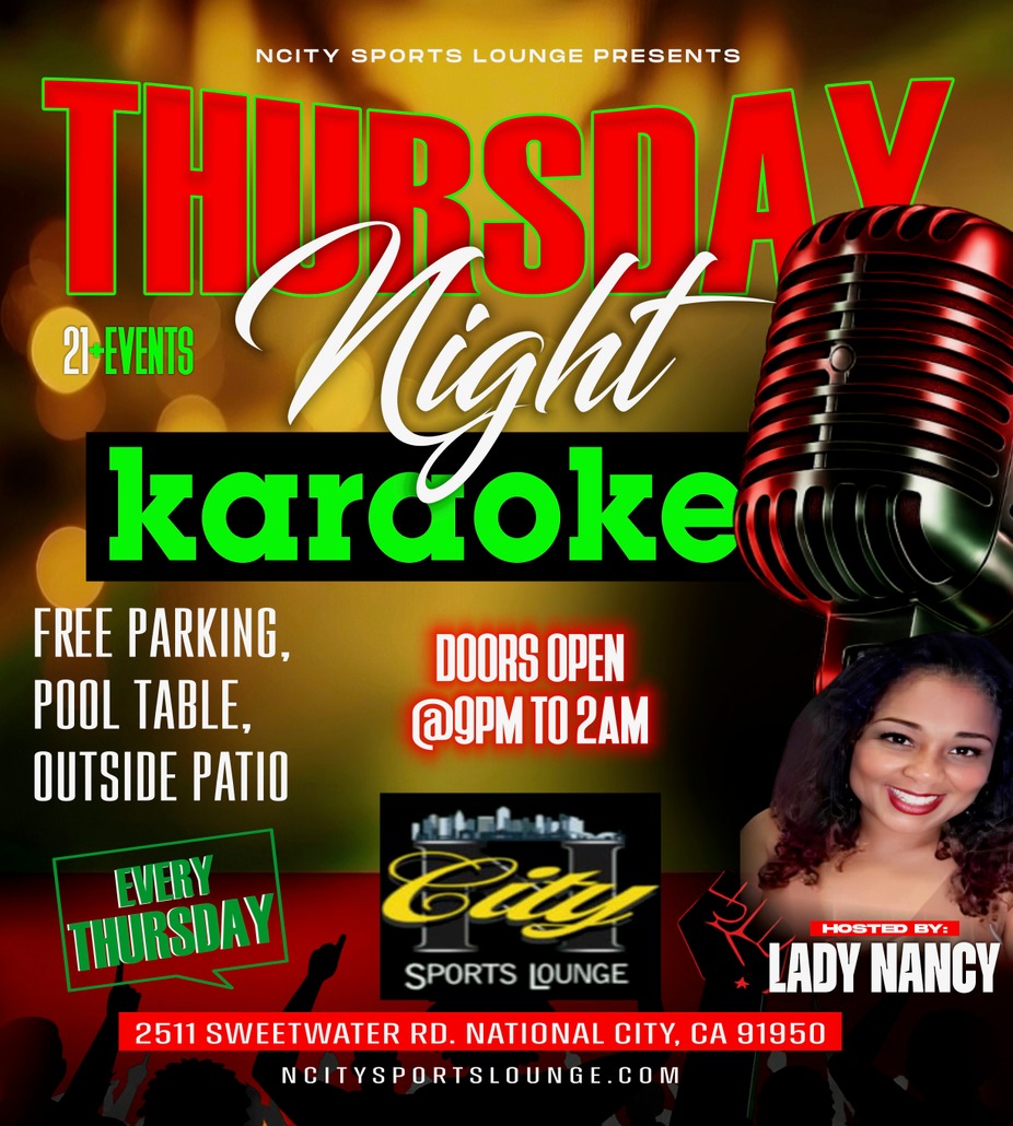THURSDAY NIGHT KARAOKE PARTY HOSTED BY LADY NANCY!!! event photo