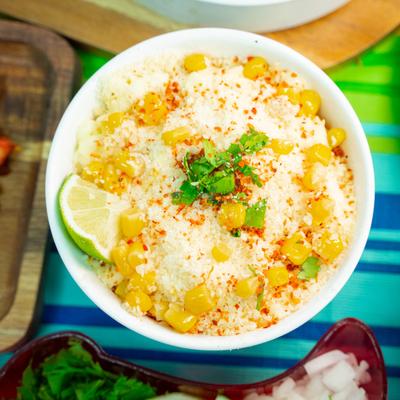 Mexican street corn bowl.