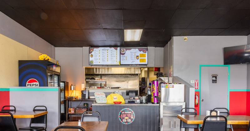Seating area and order counter
