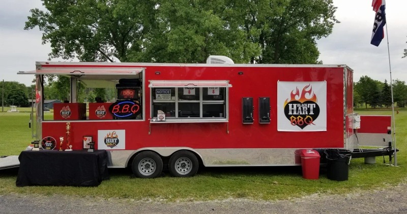 A Black Hart BBQ food truck