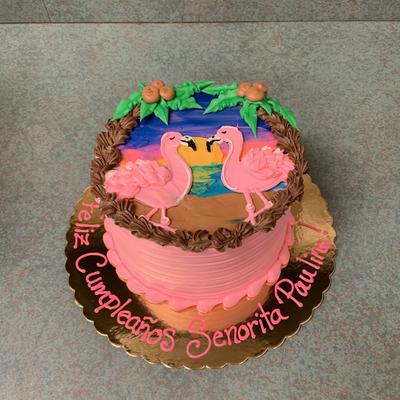 Flamingo cake decorative cakes
