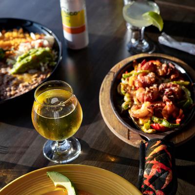 Various dishes served