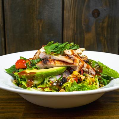 A plate of Tex Mex salad.