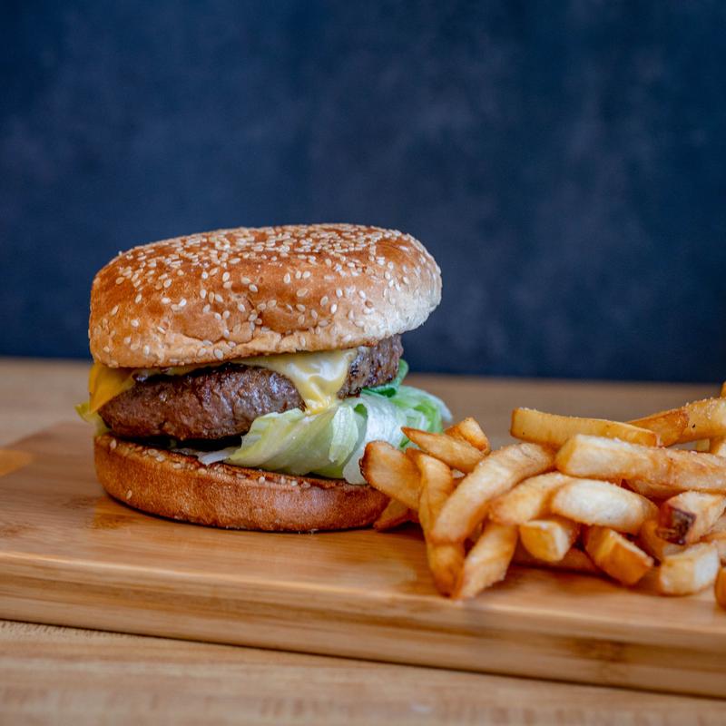menu item 9 of 9, Hamburger with Fries