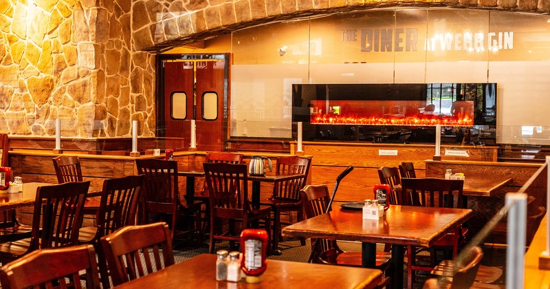 Restaurant interior, dining area