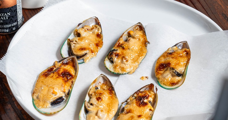 Baked mussels