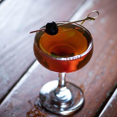 The Manhattan cocktail.